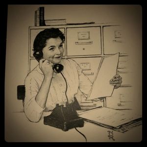 Norman Rockwell drawing